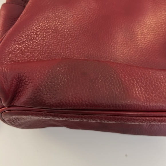 Michael Kors Burgundy Pebble Classic Leather Backpack main image 5